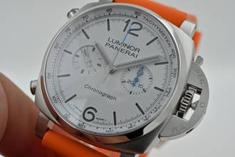 Thumbnail von Panerai Luminor Chrono Chronograph 44mm PAM 1218 White Dial PAM01218