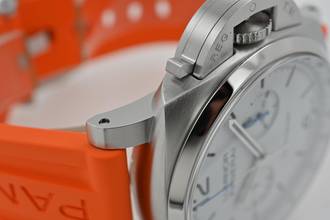 Thumbnail von Panerai Luminor Chrono Chronograph 44mm PAM 1218 White Dial PAM01218