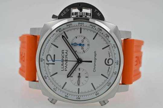 Panerai Luminor Chrono Chronograph 44mm PAM 1218 White Dial PAM01218
