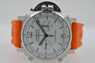 Thumbnail von Panerai Luminor Chrono Chronograph 44mm PAM 1218 White Dial PAM01218