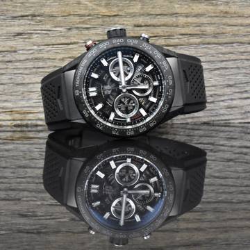  TAG Heuer Carrera 02 Carrera Carbon Skeleton Chronograph 45MM SERVICE 2026 Automatik 