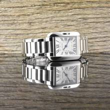 Thumbnail von Cartier Tank Anglaise 3485 - Quarz - Steel - Lady