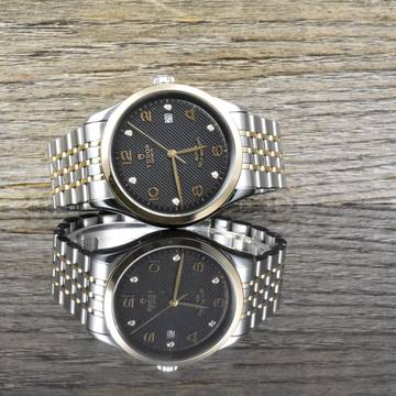 Tudor 1926 Black 39mm 91551 - Stahl Rosegold · Automatik · Clous de Paris Diamond