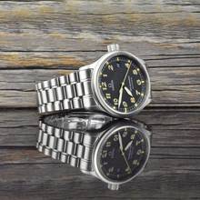 Thumbnail von Omega Genève Dynamic III Military Gray Black Dial - Date Automatic - Military