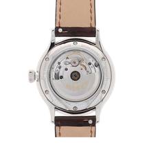 Thumbnail von Meistersinger Pangaea Dekosekunde silber/blau Herrenuhr Automatik mit Lederband PDS901B