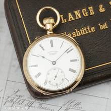 Thumbnail von A. Lange & Söhne 18k Qualität 1A Diamant Original Box Museums Zertifikat Schöner Zustand 1891