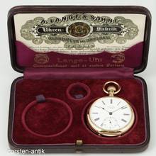 Thumbnail von A. Lange & Söhne 18k Qualität 1A Diamant Original Box Museums Zertifikat Schöner Zustand 1891