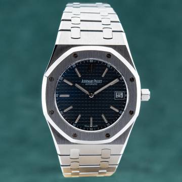  Audemars Piguet Royal Oak Jumbo Extra-Thin Blue 15202ST.OO.0944ST.02 NOS 