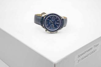 Thumbnail von Omega Speedmaster Moonwatch Chronograph neuwertige Titan Speedy Zifferblatt Blau aus 2024