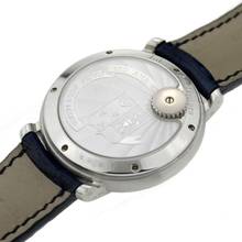 Thumbnail von Audemars Piguet Jules Audemars Tourbillon Platin Rückseite Aufziehknopf blauer Zifferblatt sehr selten