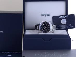 Thumbnail von Longines Spirit Flyback Chronograph Automatic 42mm Stahlband black dial B+P New