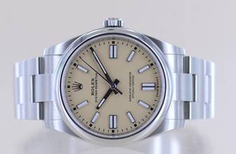 Thumbnail von Rolex Oyster Perpetual beige Dial Rehaut Sand 41mm 134300 B+P