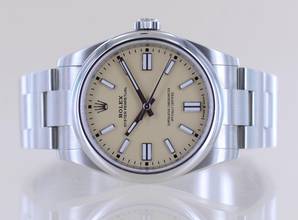 Thumbnail von Rolex Oyster Perpetual beige Dial Rehaut Sand 41mm 134300 B+P