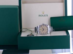 Thumbnail von Rolex Oyster Perpetual beige Dial Rehaut Sand 41mm 134300 B+P