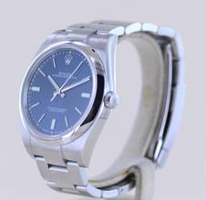 Thumbnail von Rolex Oyster Perpetual blue Dial Rehaut blau 39mm 114300 B+P
