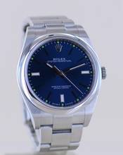 Thumbnail von Rolex Oyster Perpetual blue Dial Rehaut blau 39mm 114300 B+P