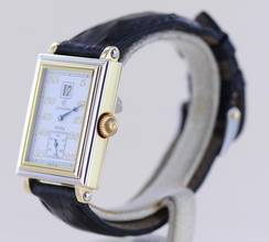 Thumbnail von Chronoswiss Hora 18K Gold Jumping Hour rectangular silver Dial Dresswatch Limited B+P
