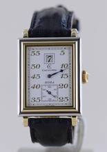 Thumbnail von Chronoswiss Hora 18K Gold Jumping Hour rectangular silver Dial Dresswatch Limited B+P
