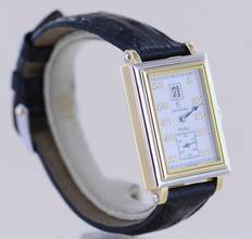 Thumbnail von Chronoswiss Hora 18K Gold Jumping Hour rectangular silver Dial Dresswatch Limited B+P