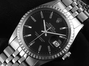 Thumbnail von Rolex Datejust Ref.16030 Bj.1968 Box&Beschreibung sehr gut Vintage Datejust Stahl open 6/9 Jubilé Armband