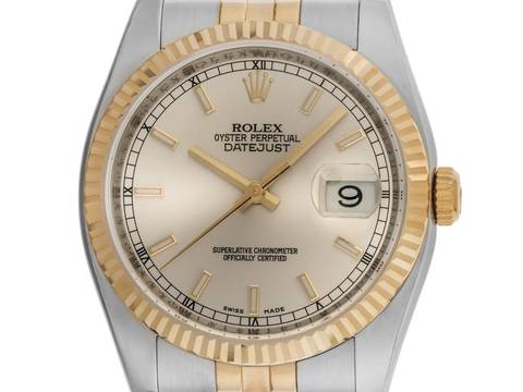  Rolex Datejust Ref.116233 Bj.2010 Full Set Original Vintage Unpoliert Datejust Jubilé Armband 