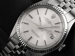 Thumbnail von Rolex Datejust Ref.1601 Bj.1970 Box&Beschreibung sehr gut Vintage Datejust Stahl 18kt Weißgold open 6/9 Jubilé Armband