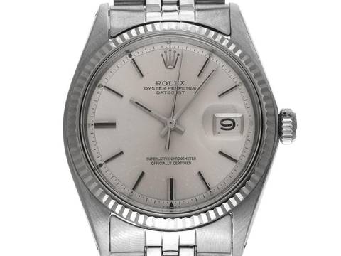  Rolex Datejust Ref.1601 Bj.1970 Box&Beschreibung sehr gut Vintage Datejust Stahl 18kt Weißgold open 6/9 Jubilé Armband 