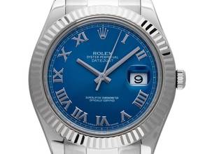  Rolex Datejust II Ref.116334 Bj.2015 Full Set sehr gut Vintage Datejust II Stahl 18kt Weißgold Oyster Armband 