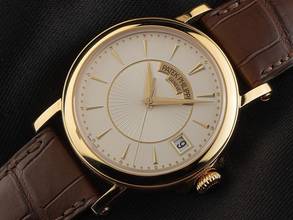 Thumbnail von Patek Philippe Calatrava Ref.5153J-001 Bj.2010 Full Set wie Neu Vintage Calatrava 18kt Gelbgold Leder Faltschließe