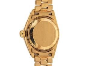 Thumbnail von Rolex Lady-Datejust Ref.69178 Bj.1983 Box&Beschreibung Original Vintage Unpoliert Datejust Lady 18kt Gelbgold Diamanten open 6/9 Präsident Armband