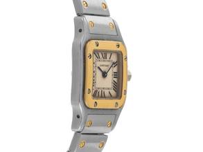 Thumbnail von Cartier Santos Galbée Lady PM Ref.1567 Bj.1997 Box und Beschreibung original Vintage Unpoliert Santos Galbee Lady PM kleines Modell