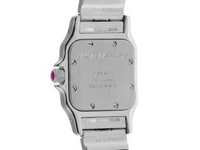 Thumbnail von Cartier Santos Galbee Lady PM kleines Modell Ref.1057930 Bj.1992 Full Set sehr gut Vintage Santos Galbee Lady PM kleines Modell