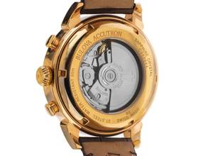 Thumbnail von Bulova Accutron Gemini C969844 Bj.2000 Full Set original Vintage Unpoliert Accutron Gemini Chronograph Krokoleder Faltschließe