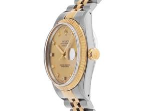 Thumbnail von Rolex Datejust Diamanten Ref.16013 Bj.1980 Full Set sehr gut Vintage Datejust Diamanten open 6/9 Stahl 18kt Gelbgold Jubilé Armband