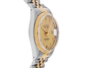 Thumbnail von Rolex Datejust Diamanten Ref.16013 Bj.1980 Full Set sehr gut Vintage Datejust Diamanten open 6/9 Stahl 18kt Gelbgold Jubilé Armband