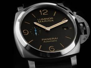 Thumbnail von Panerai Luminor Marina Ref.PAM01312 Bj.2017 Full Set original Vintage Unpoliert Luminor Marina Kautschuk Armband