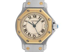  Cartier Santos Octagon PM kleines Modell Ref.187903 Bj.1994 Full Set sehr gut Vintage Santos Octagon PM kleines Modell 