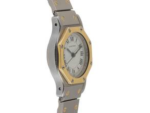 Thumbnail von Cartier Santos Octagon PM kleines Modell Ref.187903 Bj.1994 Full Set sehr gut Vintage Santos Octagon PM kleines Modell