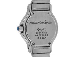 Thumbnail von Cartier Santos Octagon PM kleines Modell Ref.187903 Bj.1994 Full Set sehr gut Vintage Santos Octagon PM kleines Modell