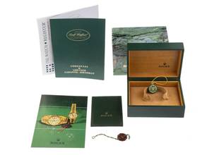 Thumbnail von Rolex Datejust Ref.16013 Bj.1985 Box&Beschreibung sehr gut Vintage Datejust Stahl 18kt Gelbgold open 6/9 Jubilé Armband