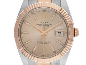 Thumbnail von Rolex Datejust Ref.126331 Bj.2021 Full Set wie Neu Datejust Sundust 18kt Roségold Everose Oyster Armband
