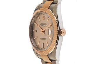 Thumbnail von Rolex Datejust Ref.126331 Bj.2021 Full Set wie Neu Datejust Sundust 18kt Roségold Everose Oyster Armband