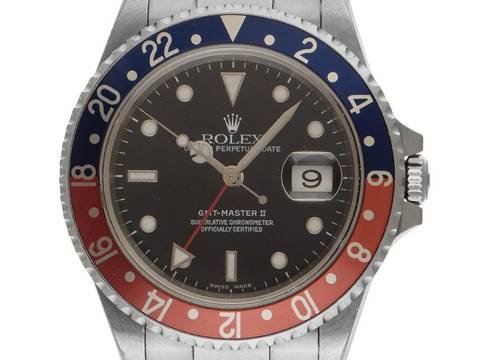  Rolex GMT-Master II Pepsi Ref.16710 Bj.2000 Full Set Original Vintage Unpoliert GMT Master II Pepsi Oyster Armband 