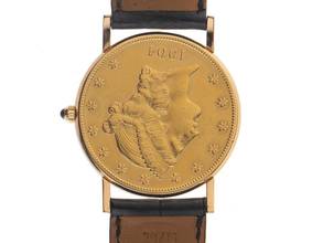 Thumbnail von Corum Münzuhr Twenty Dollar Double Eagle Bj.1988 original Box Original Vintage Unpoliert Münzuhr 20 Dollar 18kt Gelbgold Handaufzug