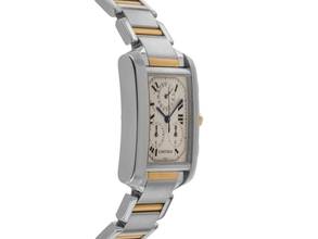 Thumbnail von Cartier Tank Française GM Großes Modell Ref.2303 Bj.1997 Full Set original Vintage Unpoliert Tank Francaise GM Großes Modell Stahl 18kt Gelbgold Chronograph