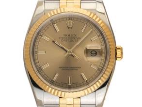 Thumbnail von Rolex Datejust Ref.116233 Bj.2013 Full Set Sehr gut Vintage Datejust Stahl 18kt Gelbgold Jubilé Armband
