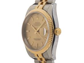 Thumbnail von Rolex Datejust Ref.116233 Bj.2013 Full Set Sehr gut Vintage Datejust Stahl 18kt Gelbgold Jubilé Armband