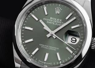 Thumbnail von Rolex Datejust Ref.126200 2026 Full Set Ungetragen Datejust Green Dial Jubilé Armband