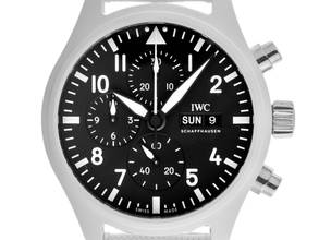 Thumbnail von IWC Fliegeruhr Chronograph Top Gun Pilot´s Watch Top Gun Keramik Ref.IW389105 Bj.2026 Full Set Ungetragen Pilot´s Watch Chronograph Top Gun Edition Lake Tahoe Keramik White Faltschließe