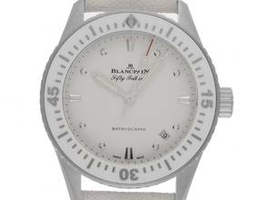  Blancpain Fifty Fathoms Bathyscaphe Ref.5100 1127 W52A Bj.2026 Full Set Ungetragen Fifty Fathoms Bathyscaphe White Keramik Kautschuk 